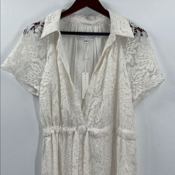 Trina Turk White Lace Midi Dress - Picture 3 of 13